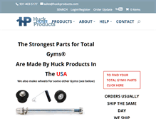 Tablet Screenshot of huckproducts.com
